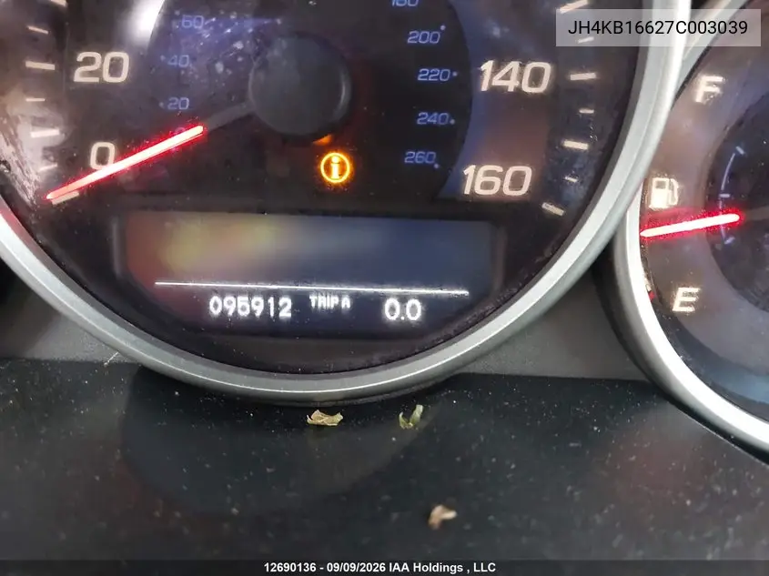 2007 ACURA RL VIN JH4KB16627C003039 — фото 15