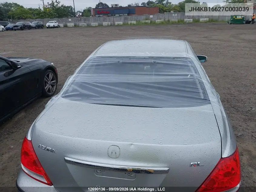 2007 ACURA RL VIN JH4KB16627C003039 — фото 18