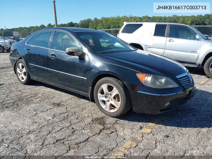 ACURA RL 2007, VIN JH4KB16617C003713