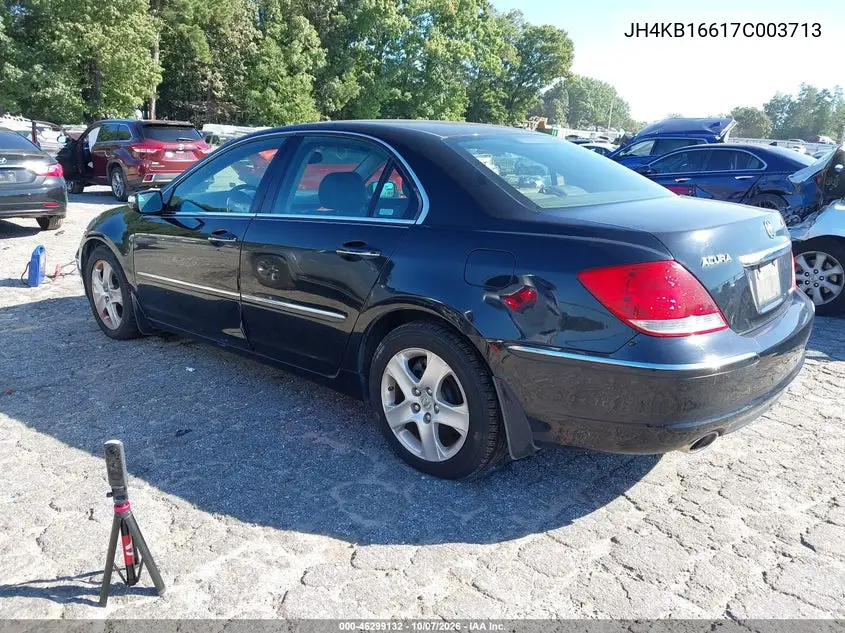 2007 ACURA RL VIN JH4KB16617C003713 — фото 3