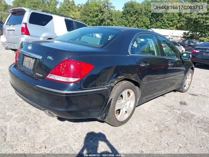 2007 ACURA RL VIN JH4KB16617C003713 — фото 4
