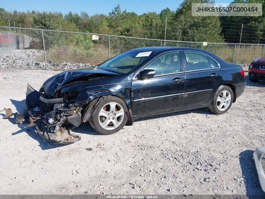 2007 ACURA RL VIN JH4KB16507C000454 — фото 2
