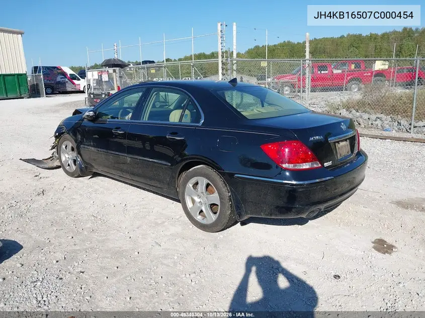 2007 ACURA RL VIN JH4KB16507C000454 — фото 3