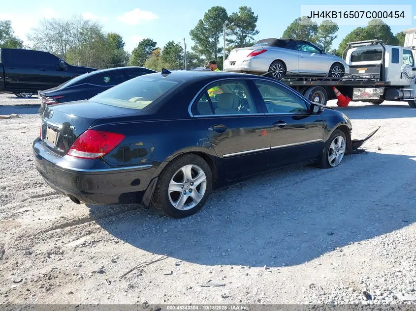 2007 ACURA RL VIN JH4KB16507C000454 — фото 4