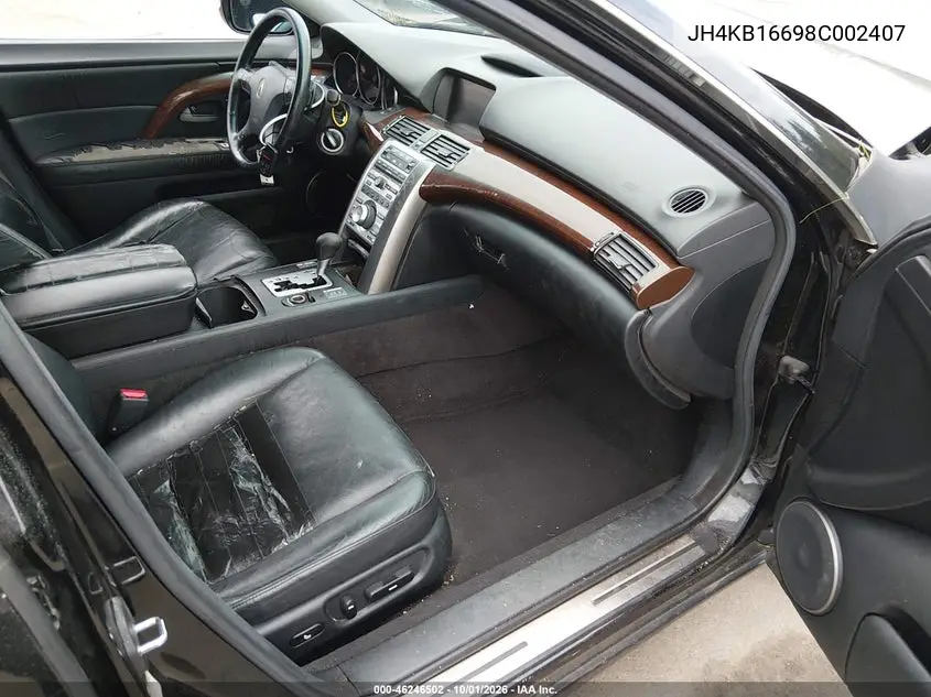 2008 ACURA RL VIN JH4KB16698C002407 — фото 5