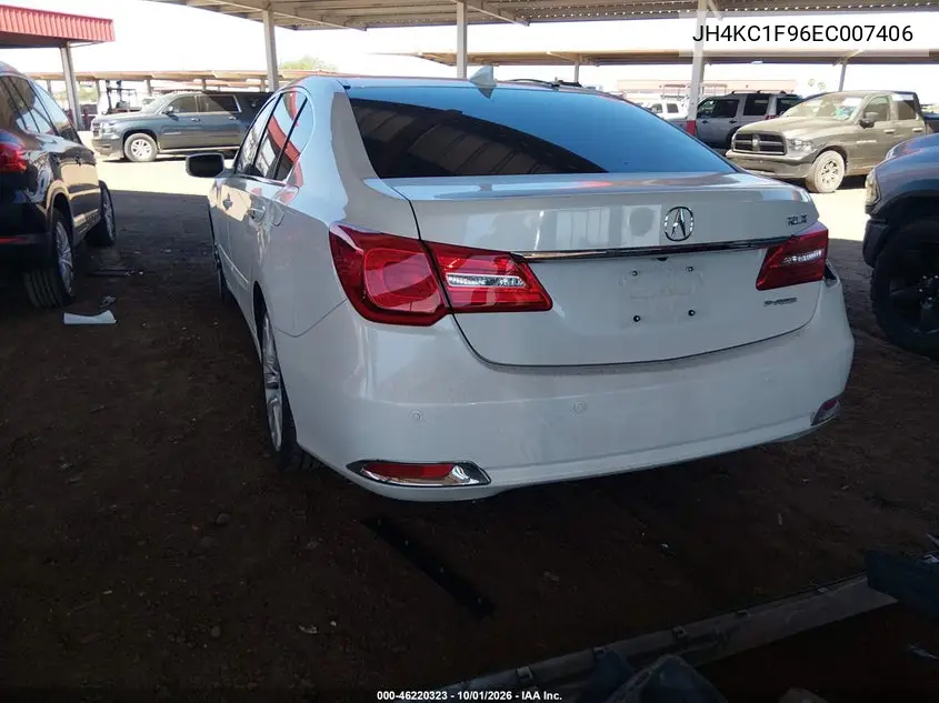 2014 ACURA RLX VIN JH4KC1F96EC007406 — фото 3