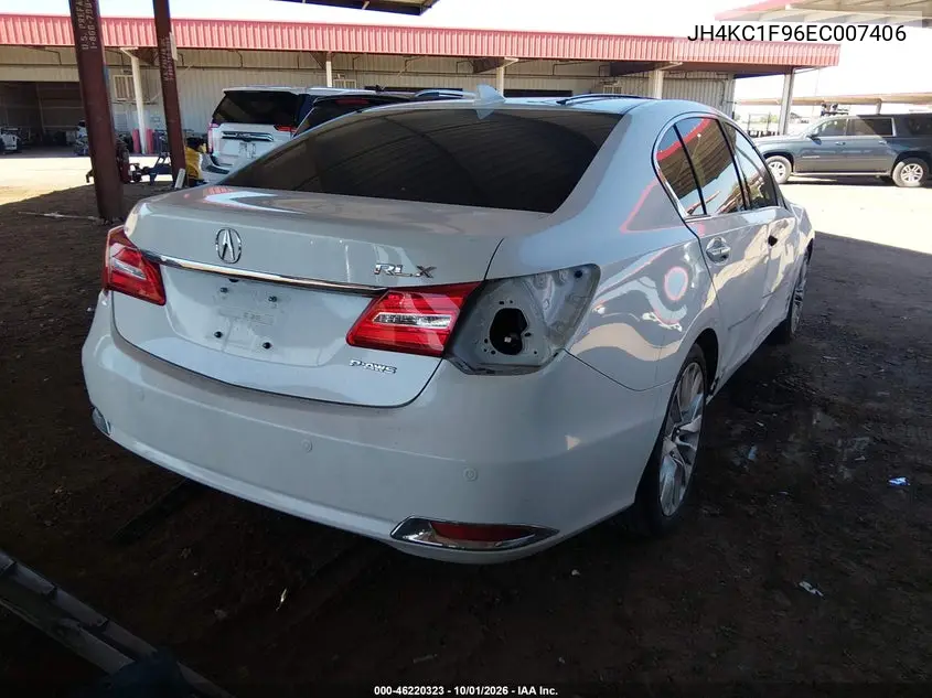 2014 ACURA RLX VIN JH4KC1F96EC007406 — фото 4