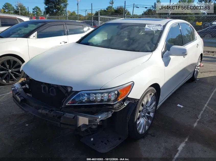 2014 ACURA RLX VIN JH4KC1F56EC003188 — фото 2