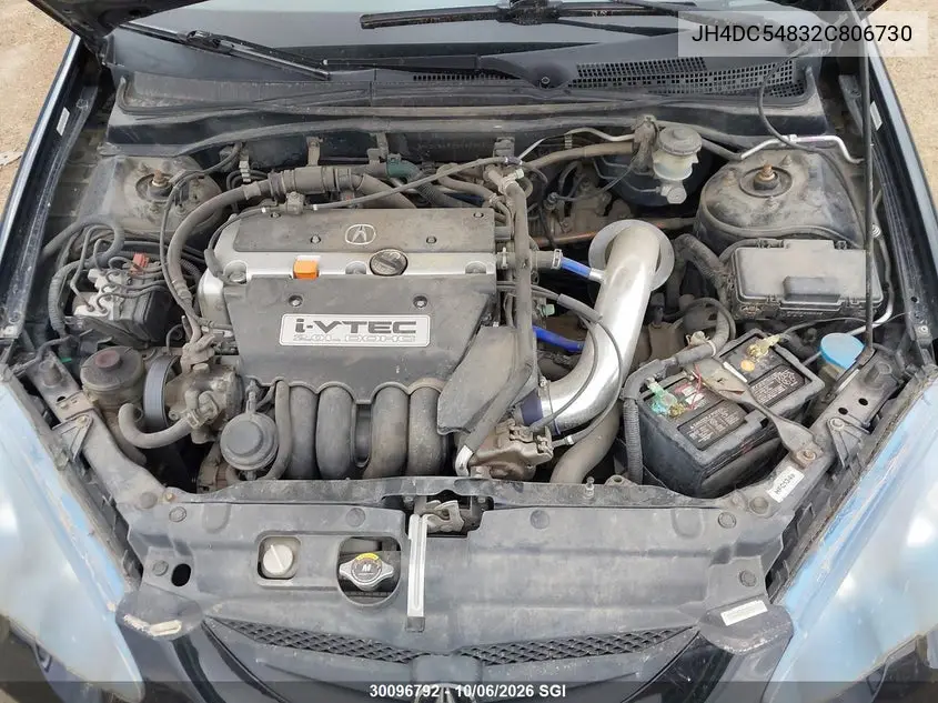 2002 ACURA RSX VIN JH4DC54832C806730 — фото 10