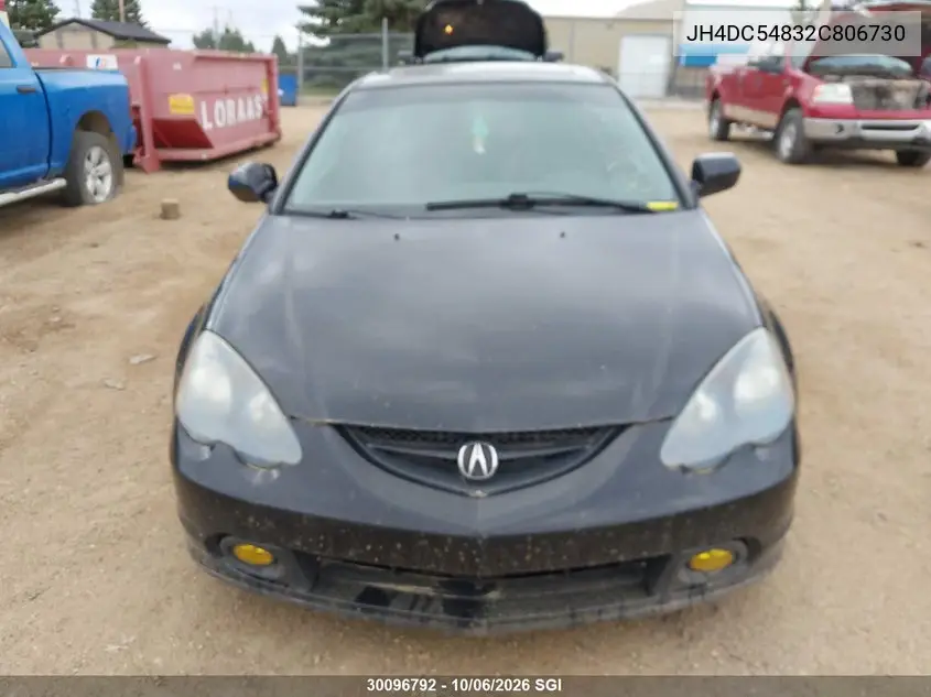 2002 ACURA RSX VIN JH4DC54832C806730 — фото 12