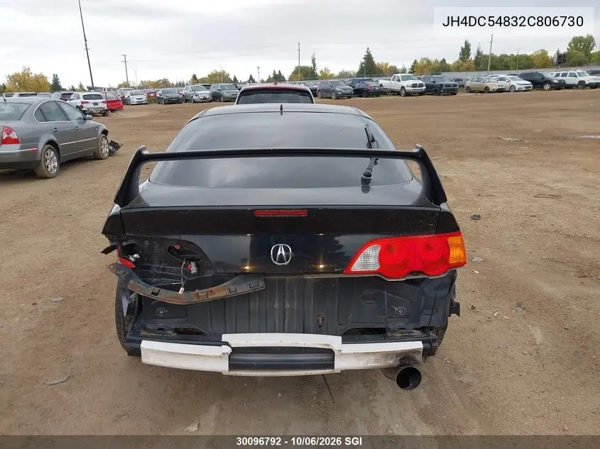 2002 ACURA RSX VIN JH4DC54832C806730 — фото 14