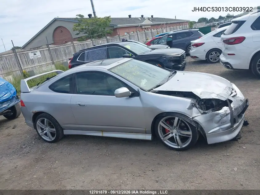 2003 ACURA RSX VIN JH4DC53013C803922 — фото 13