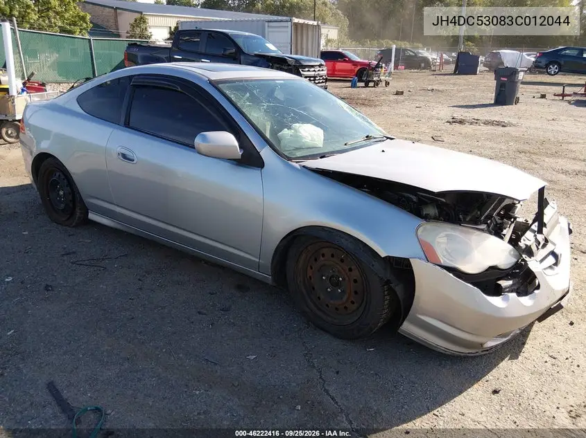 ACURA RSX 2003, VIN JH4DC53083C012044