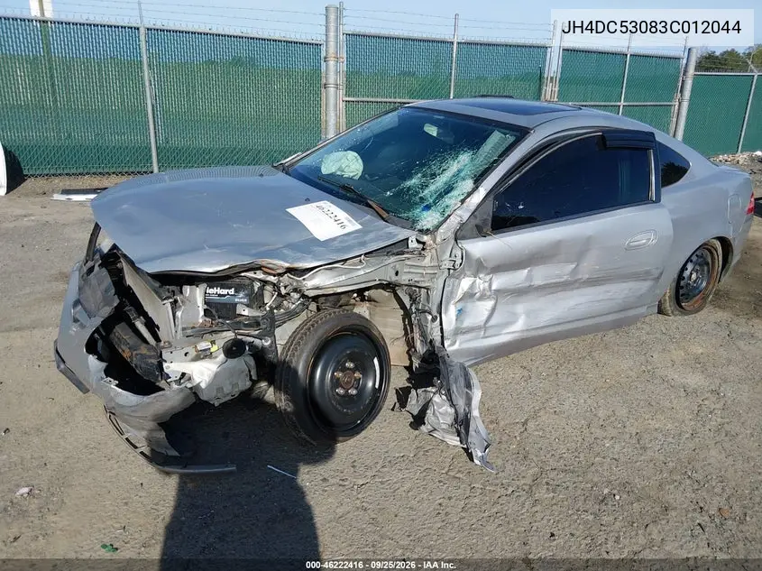2003 ACURA RSX VIN JH4DC53083C012044 — фото 2