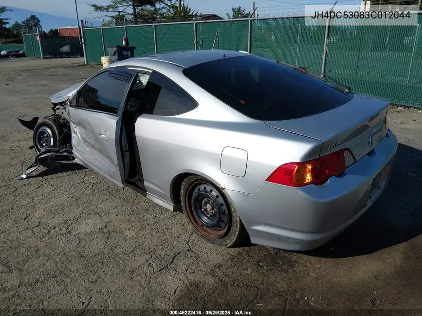 2003 ACURA RSX VIN JH4DC53083C012044 — фото 3