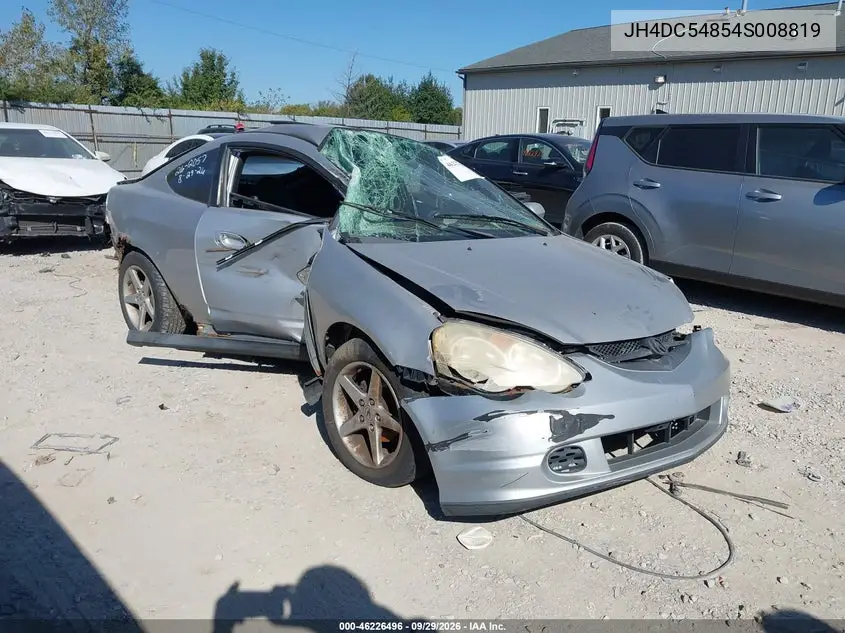 ACURA RSX 2004, VIN JH4DC54854S008819