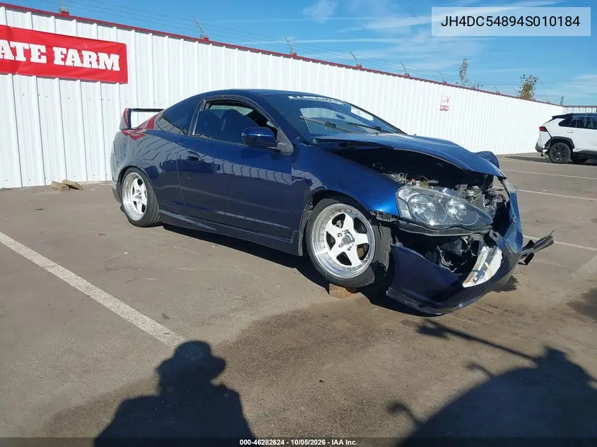 ACURA RSX 2004, VIN JH4DC54894S010184