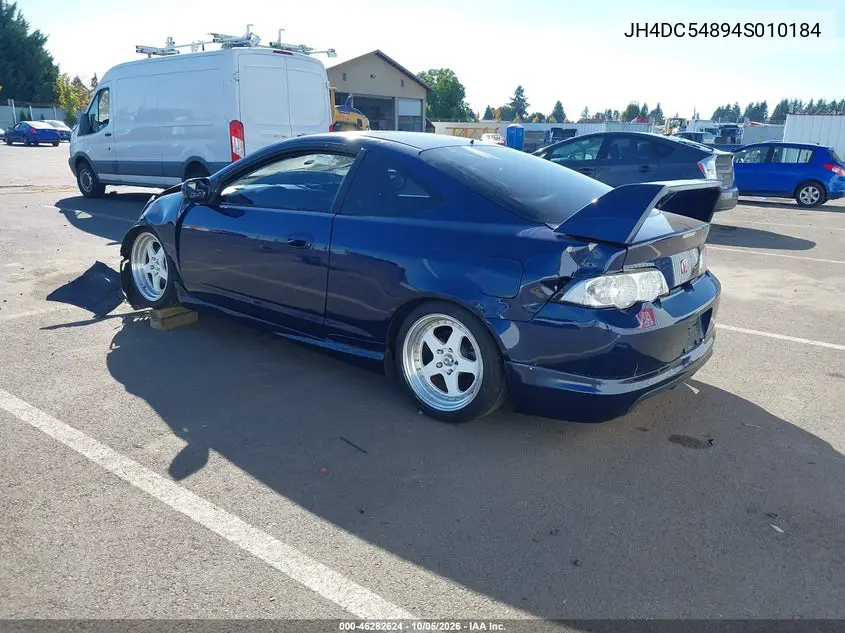 2004 ACURA RSX VIN JH4DC54894S010184 — фото 3