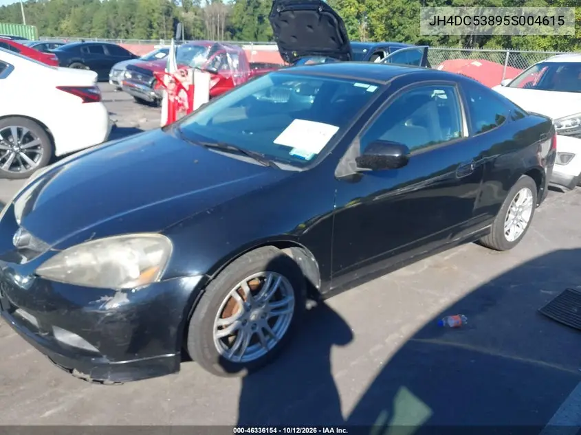 2005 ACURA RSX VIN JH4DC53895S004615 — фото 2