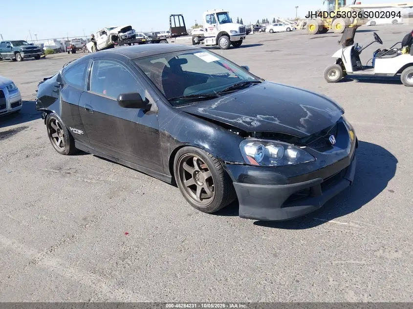 ACURA RSX 2006, VIN JH4DC53036S002094