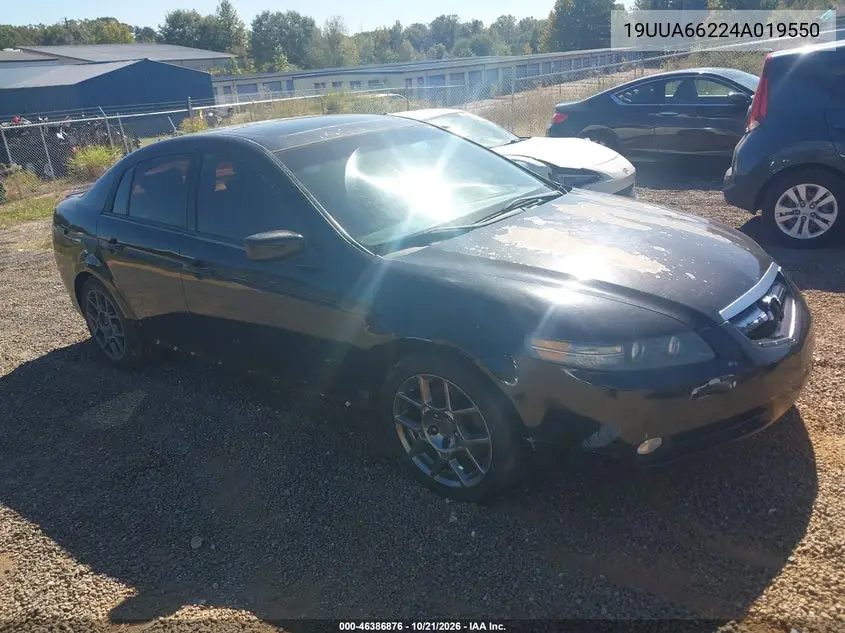 ACURA TL 2004, VIN 19UUA66224A019550