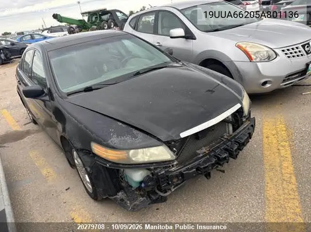ACURA TL 2005, VIN 19UUA66205A801136