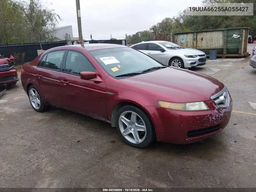 ACURA TL 2005, VIN 19UUA66255A055427