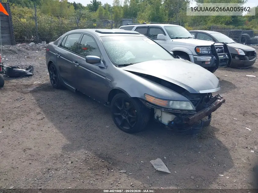 ACURA TL 2006, VIN 19UUA66266A005962