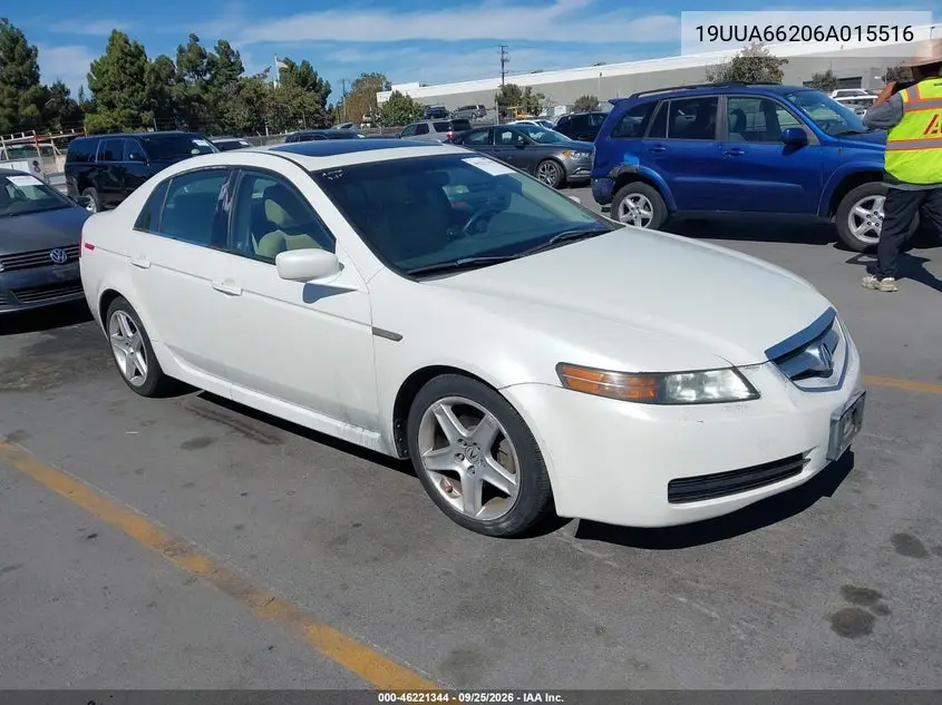 ACURA TL 2006, VIN 19UUA66206A015516