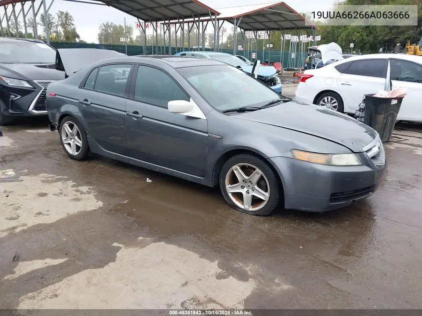 ACURA TL 2006, VIN 19UUA66266A063666