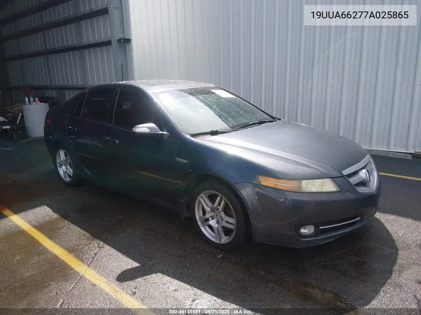ACURA TL 2007, VIN 19UUA66277A025865