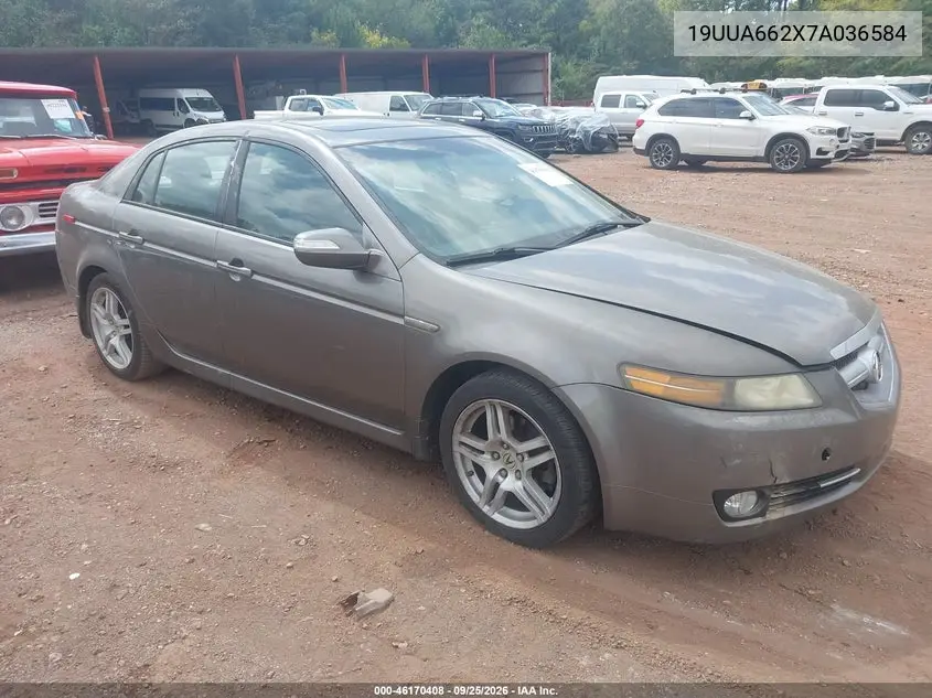 ACURA TL 2007, VIN 19UUA662X7A036584
