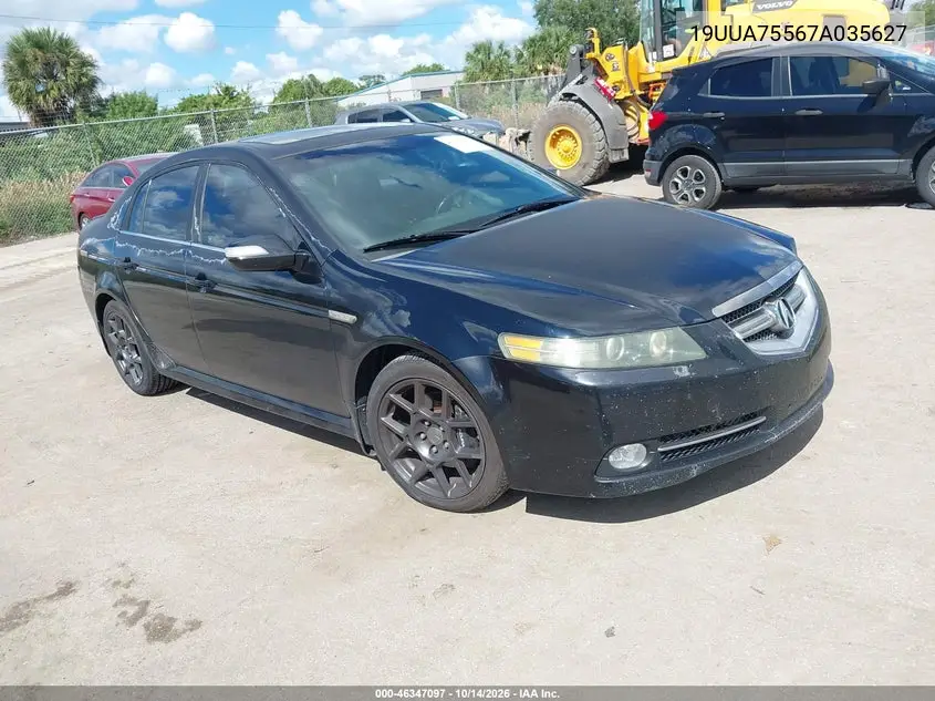ACURA TL 2007, VIN 19UUA75567A035627