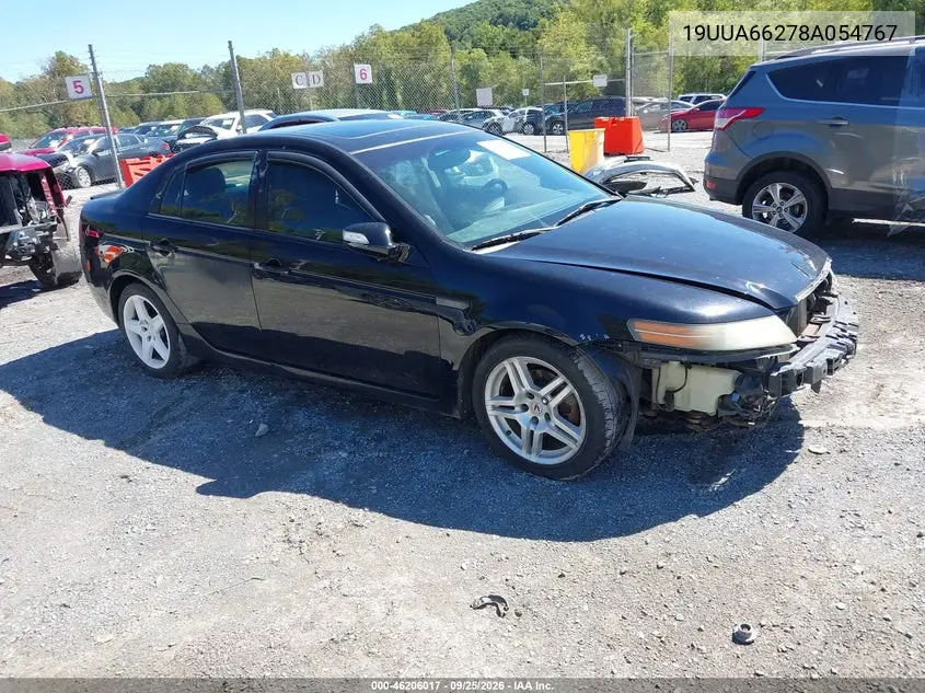 ACURA TL 2008, VIN 19UUA66278A054767