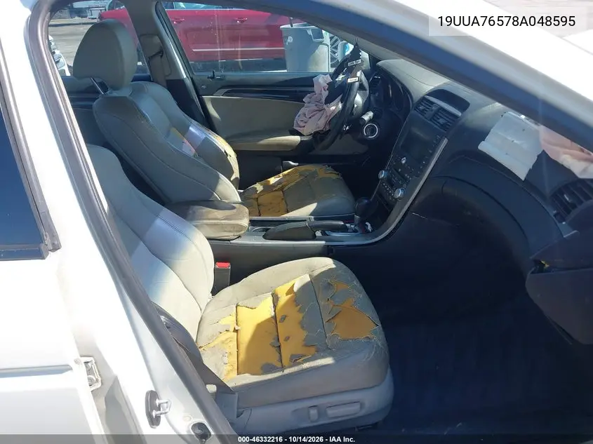 2008 ACURA TL VIN 19UUA76578A048595 — фото 5