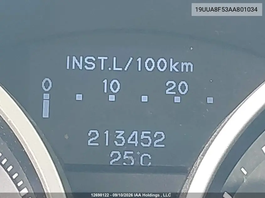 2010 ACURA TL VIN 19UUA8F53AA801034 — фото 16