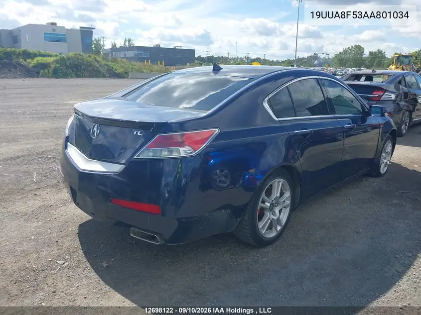 2010 ACURA TL VIN 19UUA8F53AA801034 — фото 4