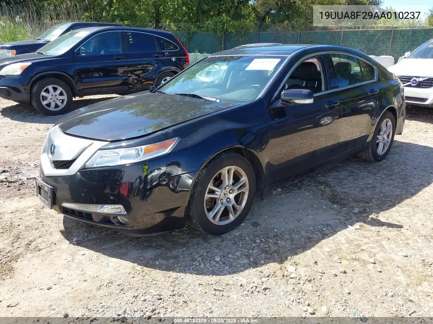2010 ACURA TL VIN 19UUA8F29AA010237 — фото 2