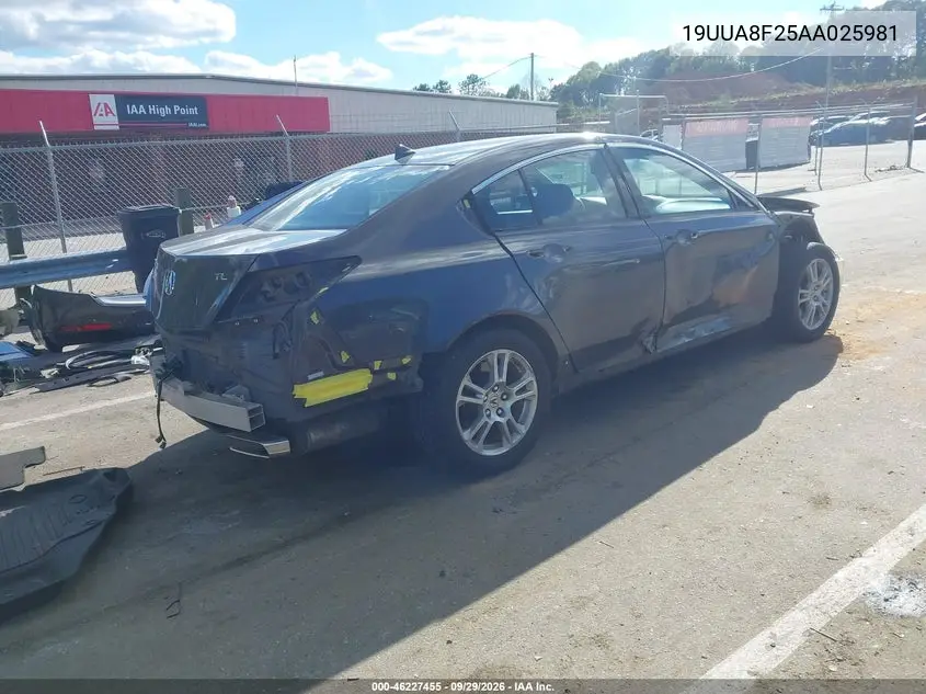 2010 ACURA TL VIN 19UUA8F25AA025981 — фото 4
