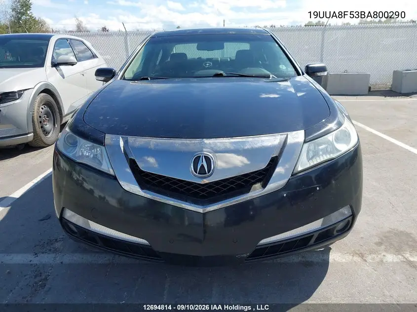 2011 ACURA TL VIN 19UUA8F53BA800290 — фото 13