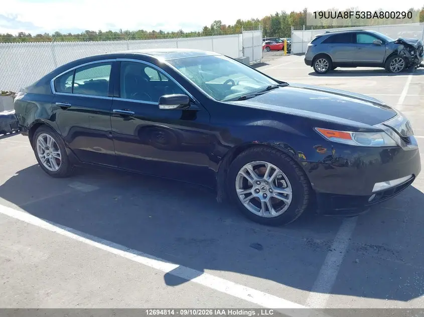 2011 ACURA TL VIN 19UUA8F53BA800290 — фото 14