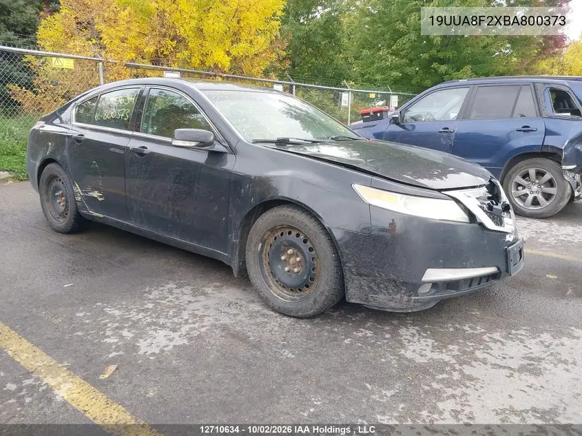 ACURA TL 2011, VIN 19UUA8F2XBA800373