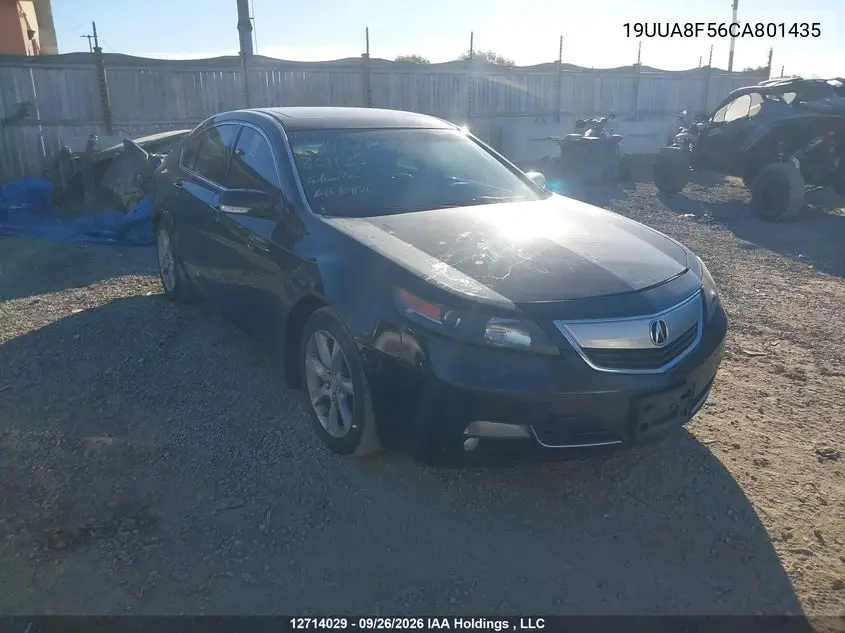 ACURA TL 2012, VIN 19UUA8F56CA801435