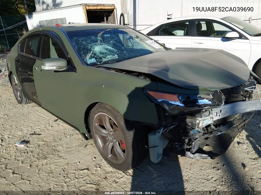 ACURA TL 2012, VIN 19UUA8F52CA039690