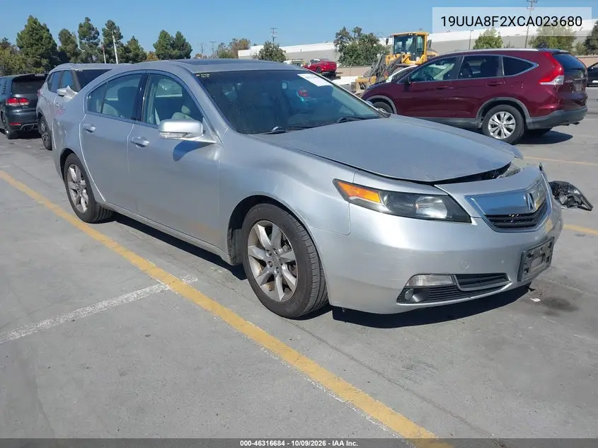 ACURA TL 2012, VIN 19UUA8F2XCA023680