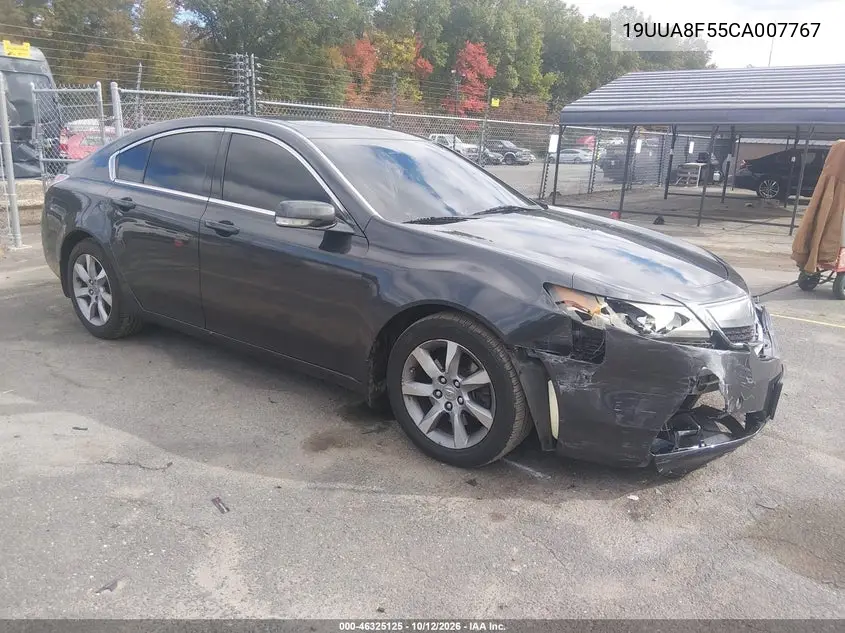 ACURA TL 2012, VIN 19UUA8F55CA007767