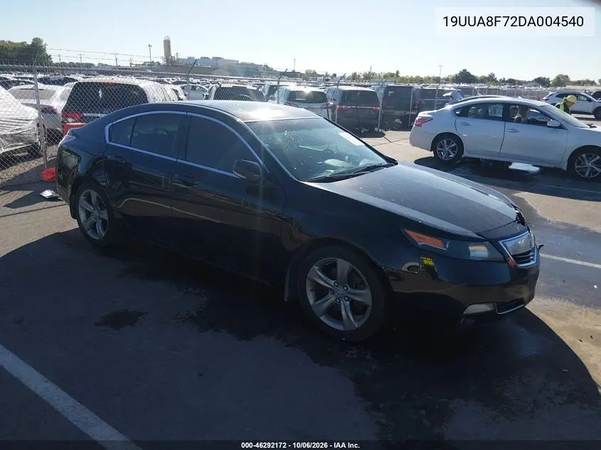 ACURA TL 2013, VIN 19UUA8F72DA004540