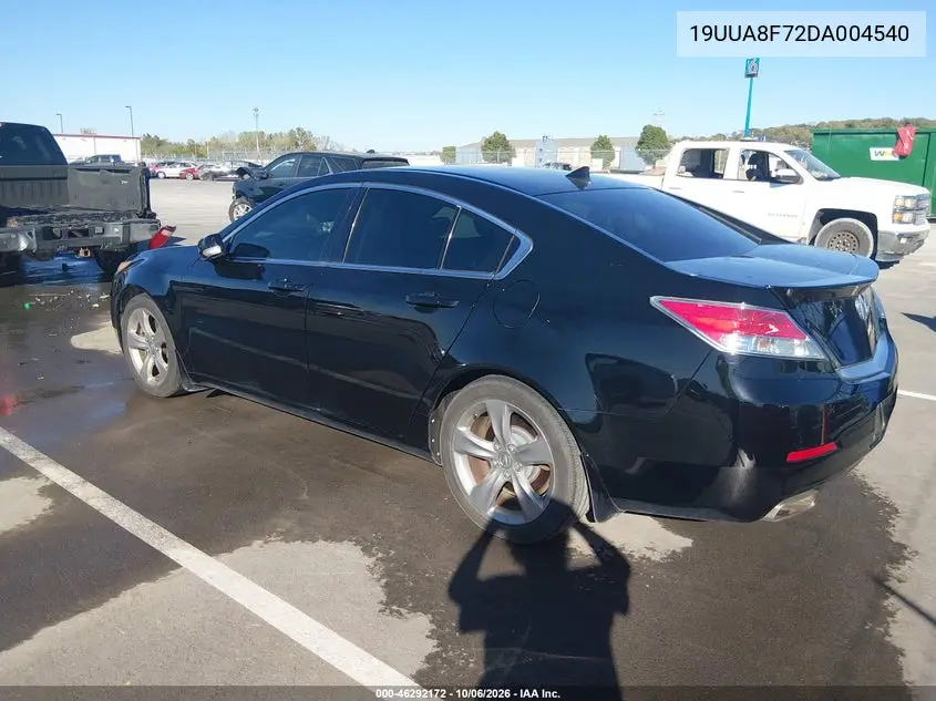 2013 ACURA TL VIN 19UUA8F72DA004540 — фото 3