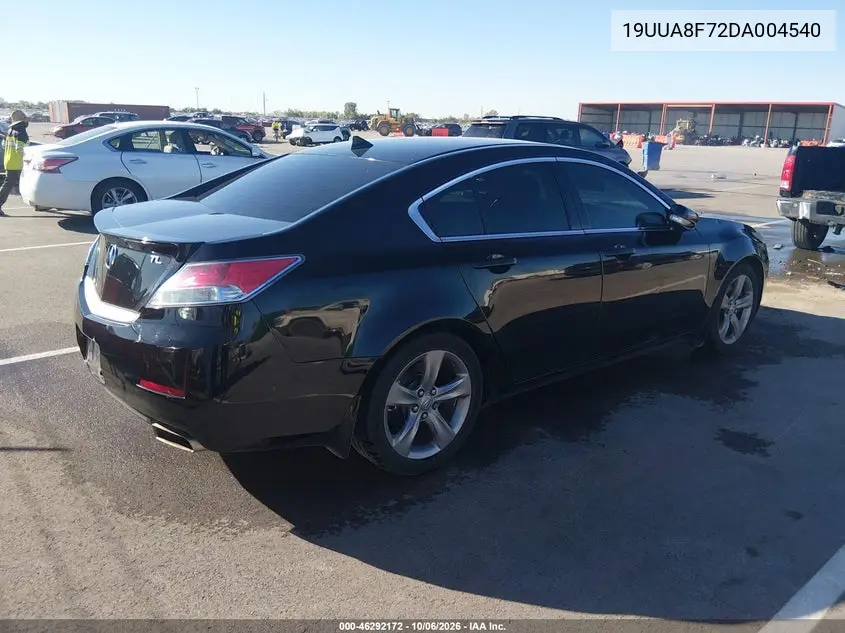 2013 ACURA TL VIN 19UUA8F72DA004540 — фото 4