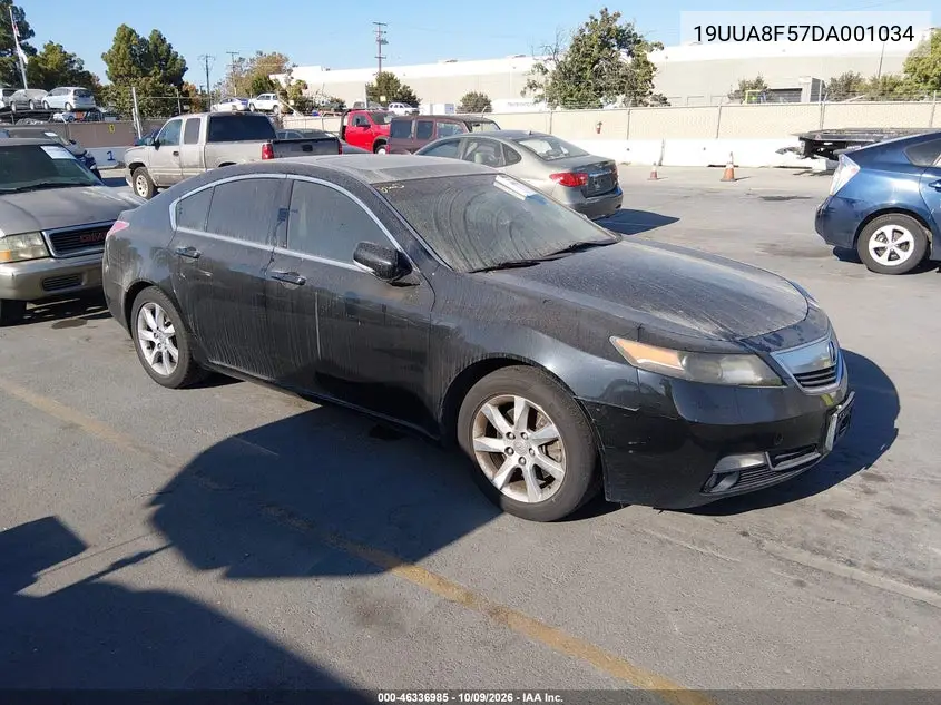 ACURA TL 2013, VIN 19UUA8F57DA001034